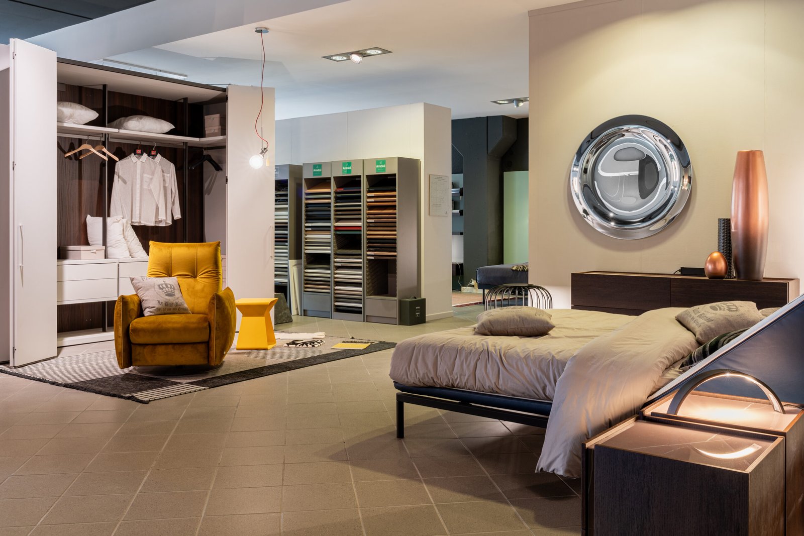 Landi Arredamenti | Zona notte howroom Landi Arredamenti a Castelfiorentino – progettazione e arredamento su misura in Toscana